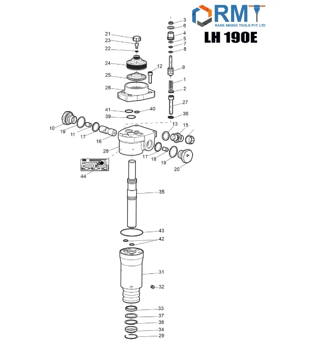 LH 190 E - Hydraulic Rock Breaker 